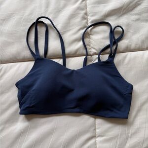 Nike Navy Blue Zenvy Strappy Bra